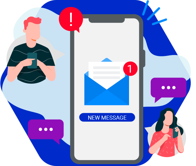 One click text message